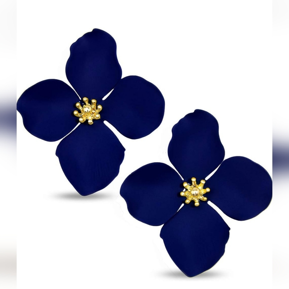 Blossom painted metal stud earrings from Zenzii